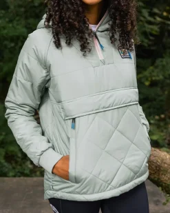 Insulated|Women's Outlet>Passenger Ocean Recycled Insulated 1/2 Zip Jacket Pistachio