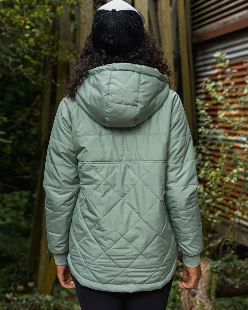 Insulated|Women's Outlet>Passenger Ocean Recycled Insulated 1/2 Zip Jacket Pistachio