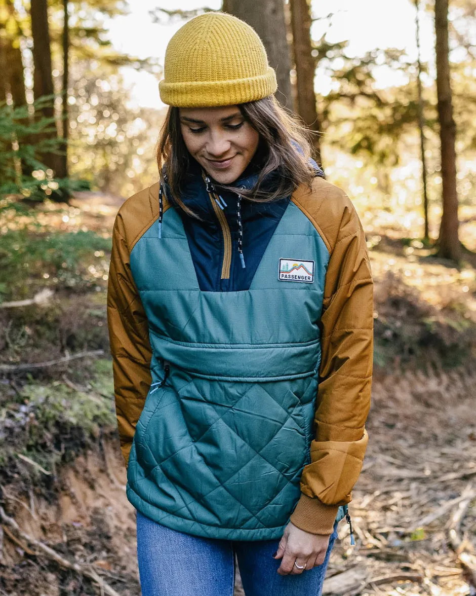 Water Resistant|Insulated>Passenger Ocean Recycled Insulated 1/2 Zip Jacket Deep Ocean