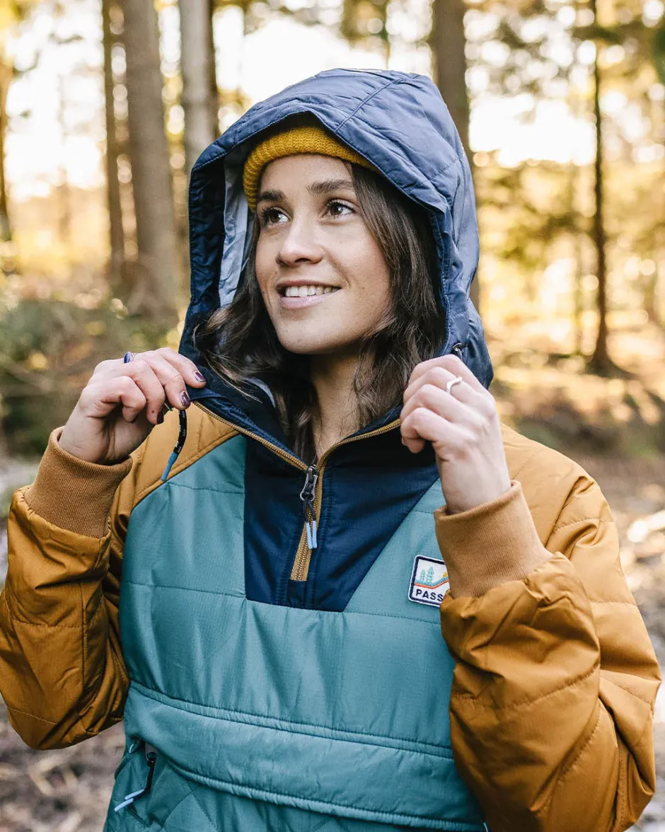 Water Resistant|Insulated>Passenger Ocean Recycled Insulated 1/2 Zip Jacket Deep Ocean