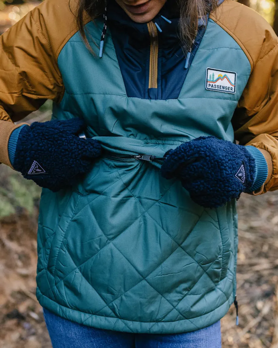 Water Resistant|Insulated>Passenger Ocean Recycled Insulated 1/2 Zip Jacket Deep Ocean