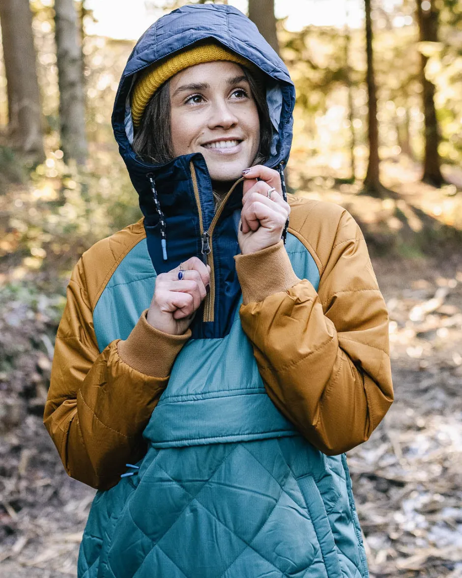 Water Resistant|Insulated>Passenger Ocean Recycled Insulated 1/2 Zip Jacket Deep Ocean