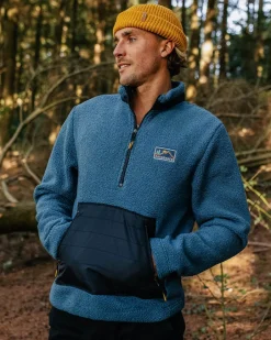 Fleece|Fleece>Passenger Oceanside Recycled Polar-Lined Sherpa Fleece Blue Steel