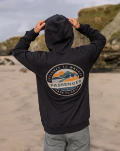 Hoodies & Sweatshirts|Men's Outlet>Passenger Odyssey Organic Cotton Hoodie Ebony Marl