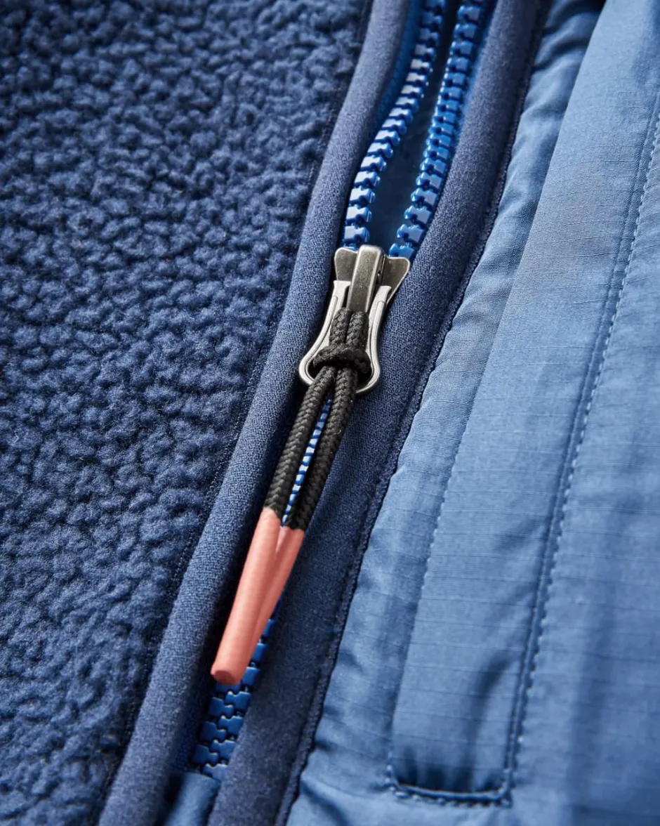 Fleece|Fleece>Floris van Bommel Offgrid 2.0 Recycled Sherpa Fleece Rich Navy