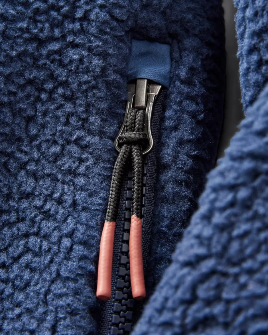Fleece|Fleece>Floris van Bommel Offgrid 2.0 Recycled Sherpa Fleece Rich Navy