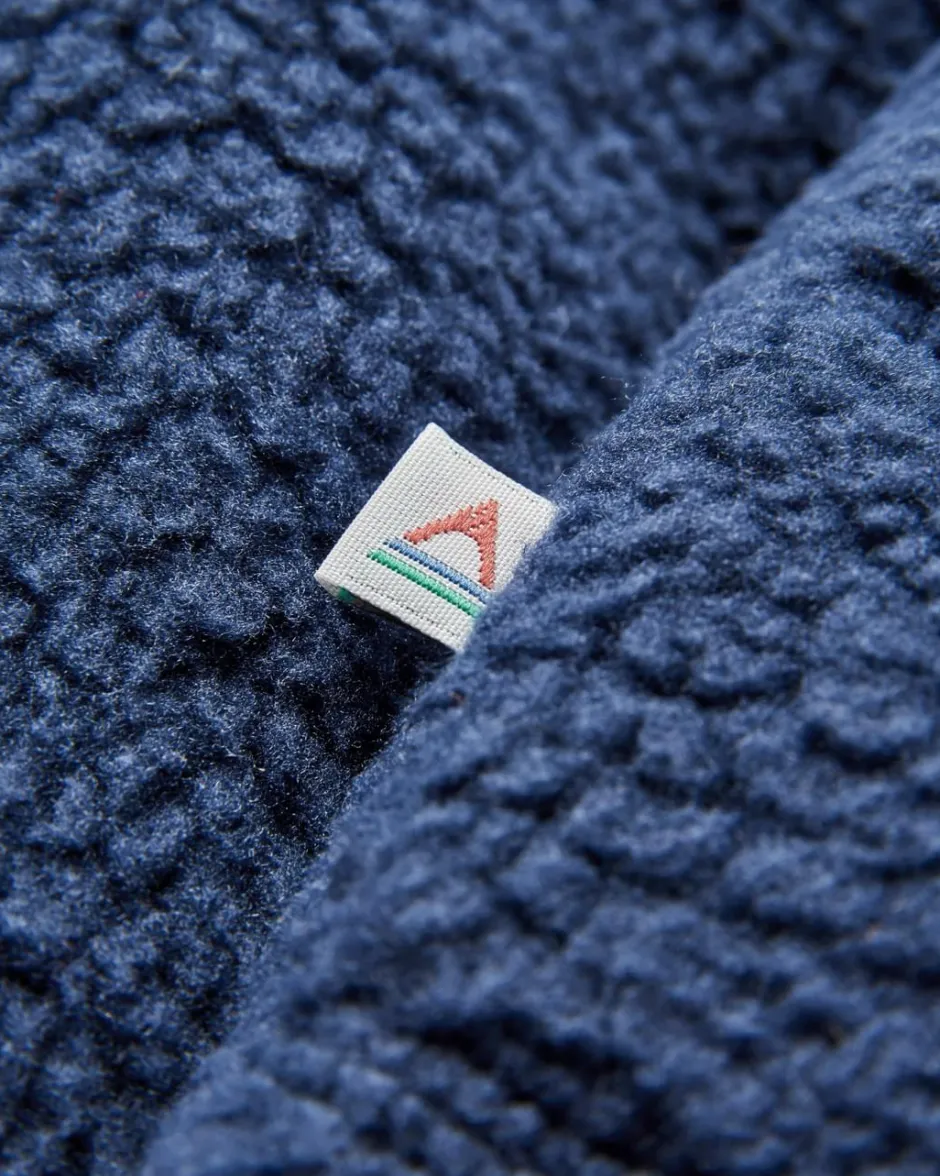 Fleece|Fleece>Floris van Bommel Offgrid 2.0 Recycled Sherpa Fleece Rich Navy