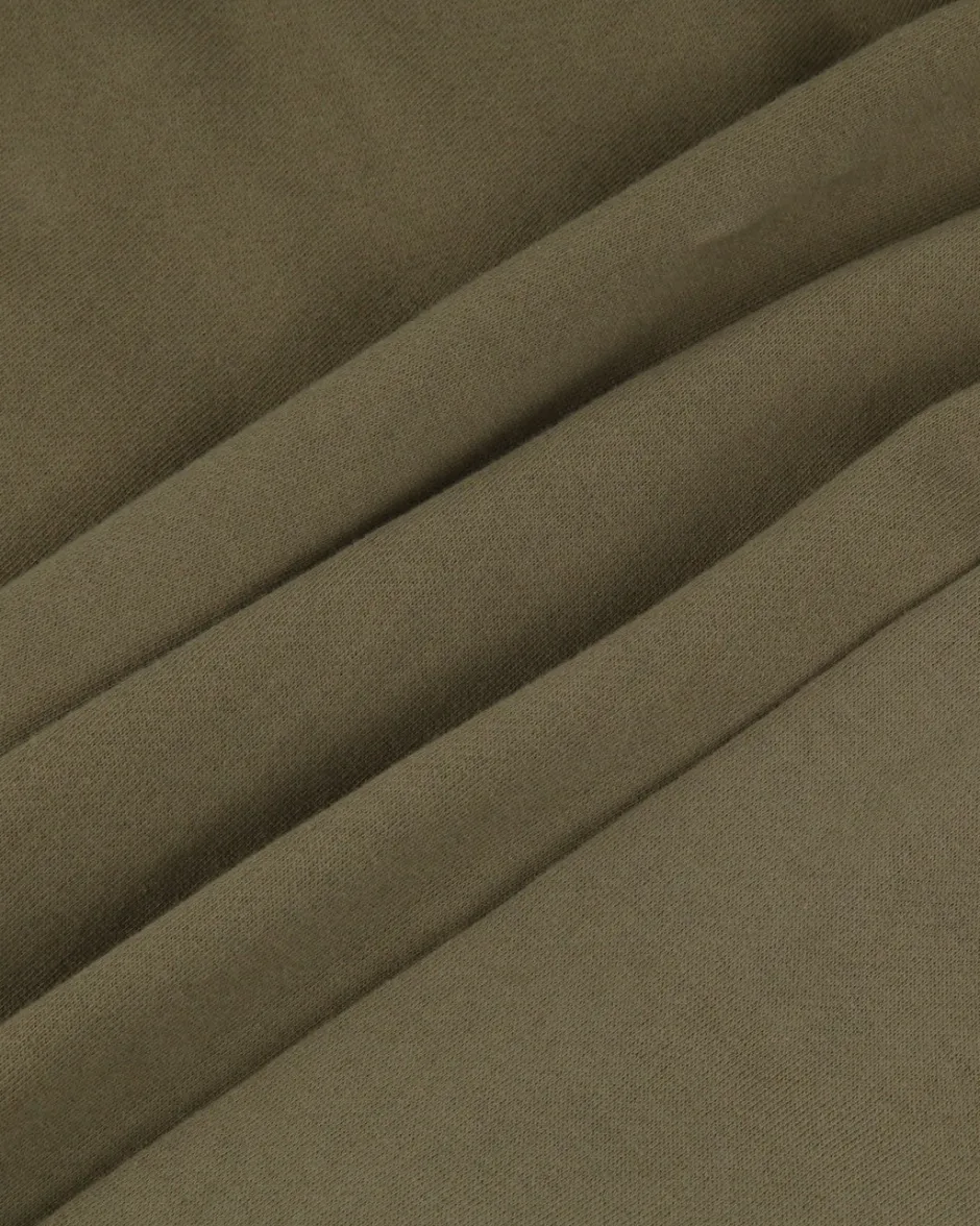 Hoodies & Sweatshirts|Men's Outlet>Passenger Offgrid 1/4 Zip Recycled Cotton Sweatshirt Dusty Olive