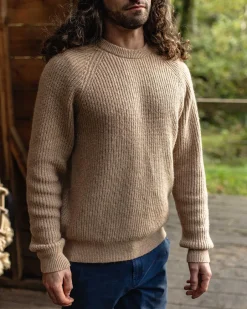 Knitwear>Passenger Offshore Recycled Knitted Jumper Sand