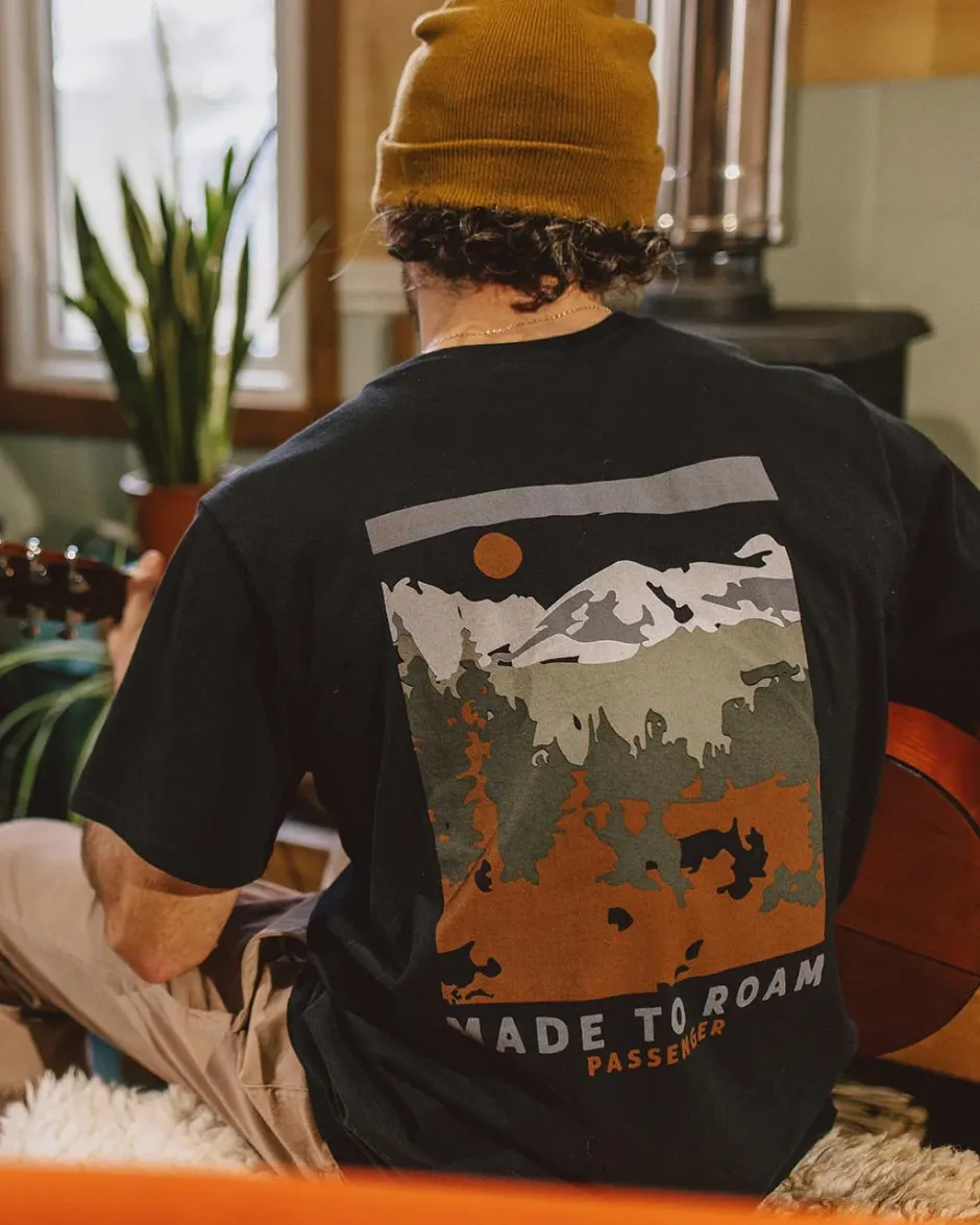 T-Shirts & Tank Tops|Best Sellers>Passenger Open Road Recycled Cotton T-Shirt Black