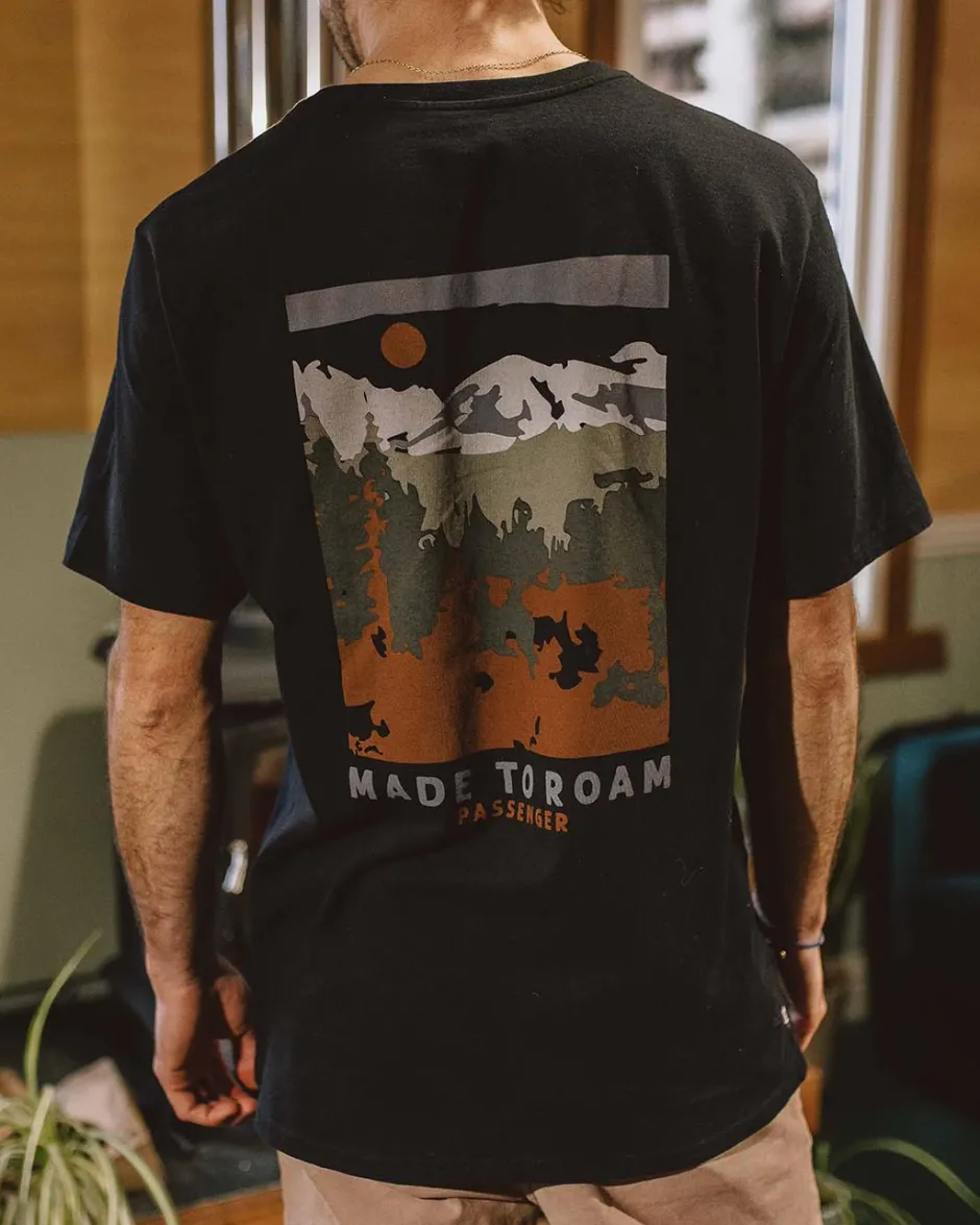 T-Shirts & Tank Tops|Best Sellers>Passenger Open Road Recycled Cotton T-Shirt Black