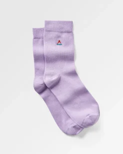 Socks|Socks>Passenger Organic Crew Socks Dusty Lilac