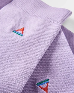 Socks|Socks>Passenger Organic Crew Socks Dusty Lilac
