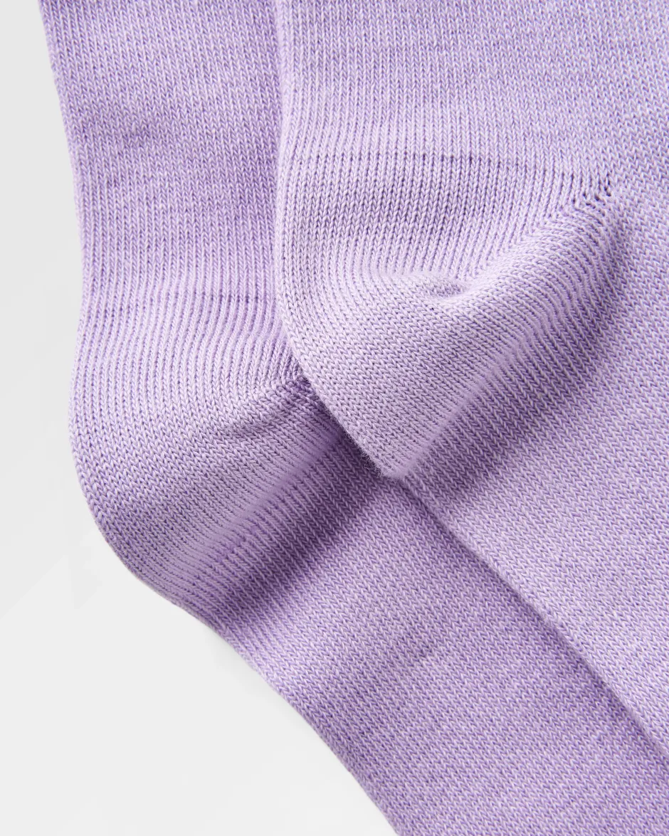 Socks|Socks>Passenger Organic Crew Socks Dusty Lilac