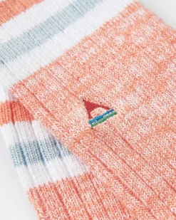 Socks|Socks>Passenger Organic Mid-weight Rib Socks Apricot