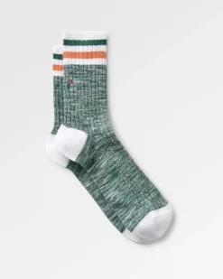 Socks|Socks>Passenger Organic Midweight Rib Socks Deep Ocean