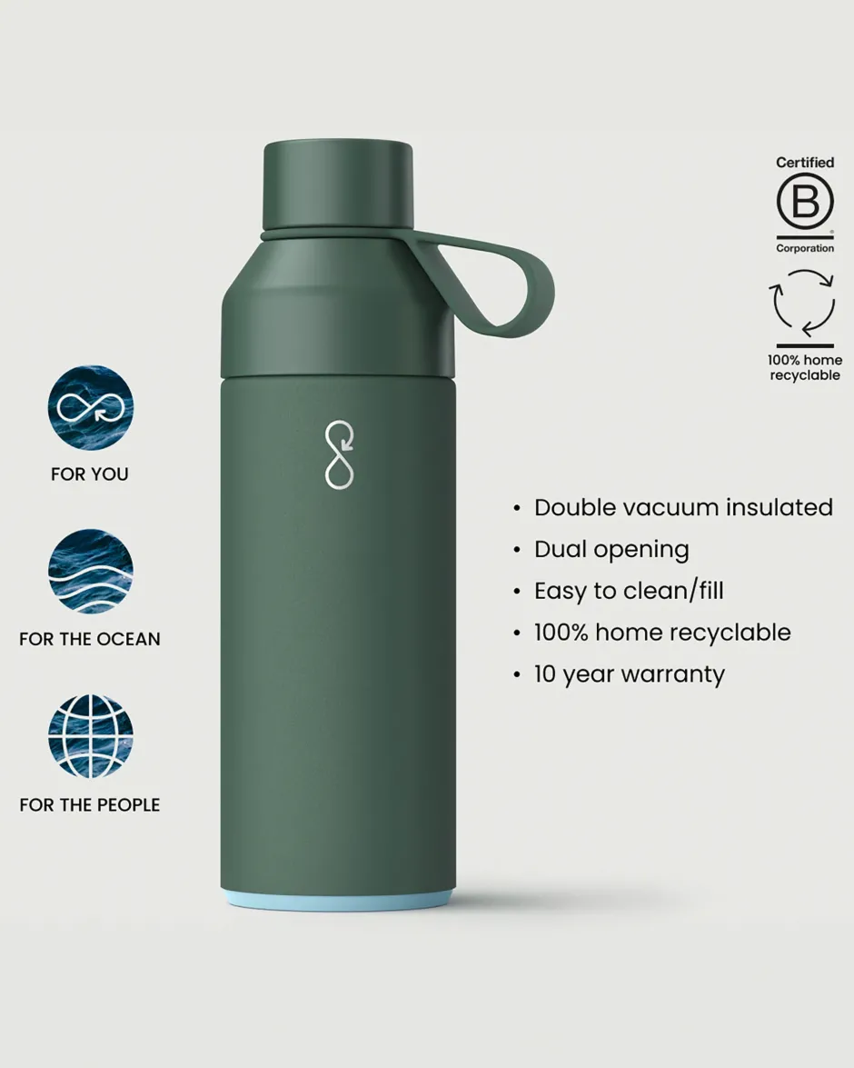 Outdoor Living|Outdoor Living>Floris van Bommel Original Ocean Bottle 500ml Forest Green