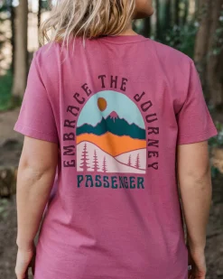 Tops & T-Shirts>Passenger Outlook Recycled Cotton Oversized T-Shirt Mauve Haze