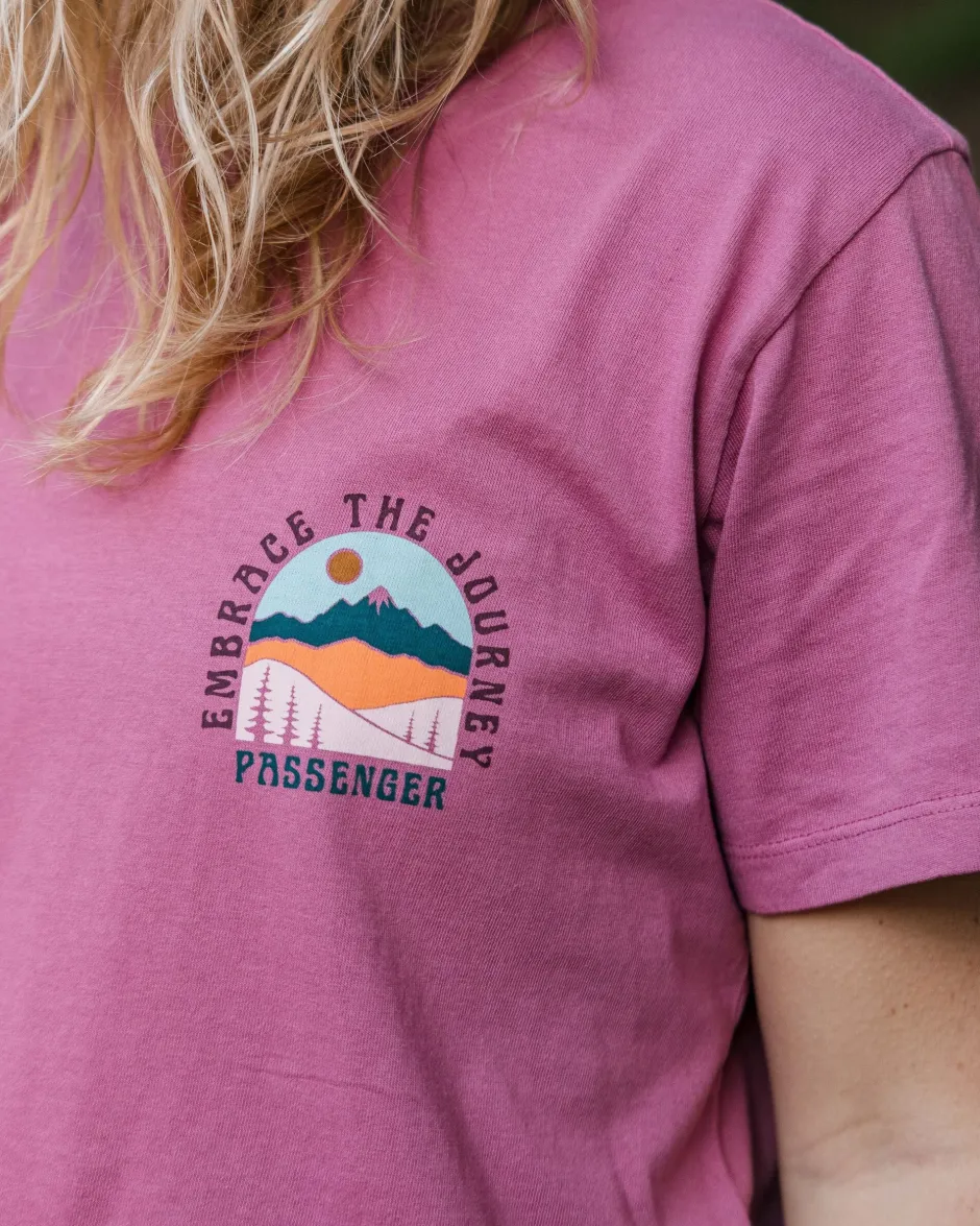 Tops & T-Shirts>Passenger Outlook Recycled Cotton Oversized T-Shirt Mauve Haze