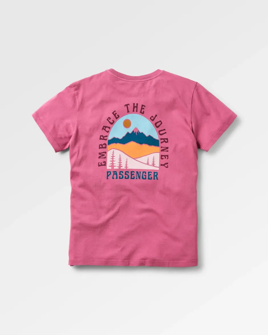 Tops & T-Shirts>Passenger Outlook Recycled Cotton Oversized T-Shirt Mauve Haze
