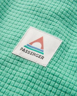 Fleece|Fleece>Floris van Bommel Overlook Recycled Grid Polar Fleece Green Spruce/Grey Marl