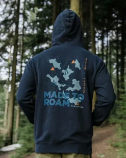 Hoodies & Sweatshirts|Men's Outlet>Passenger Pace Recycled Cotton Hoodie Deep Navy