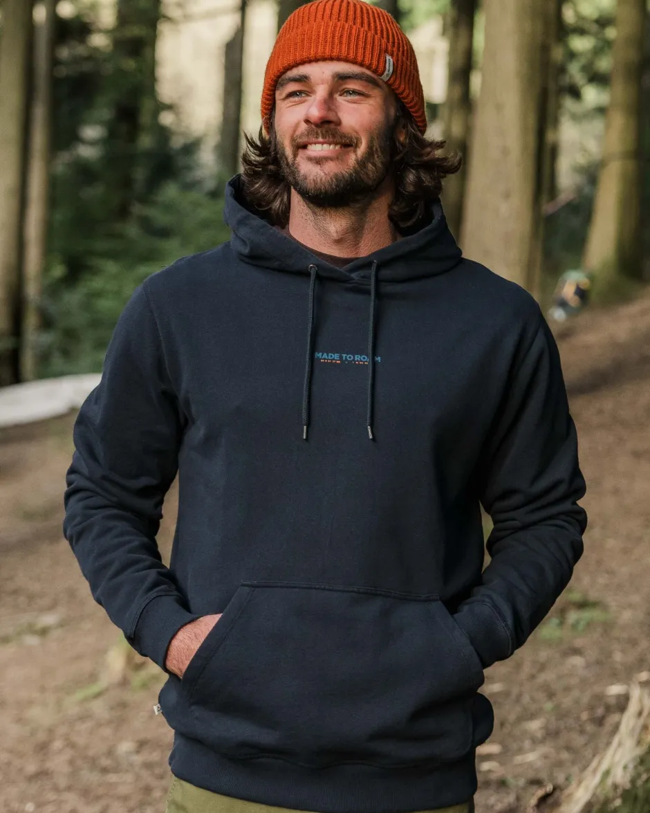 Hoodies & Sweatshirts|Men's Outlet>Passenger Pace Recycled Cotton Hoodie Deep Navy