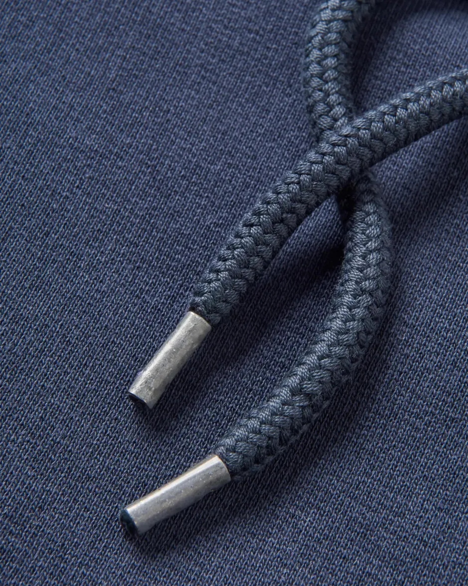 Hoodies & Sweatshirts|Men's Outlet>Passenger Pace Recycled Cotton Hoodie Deep Navy