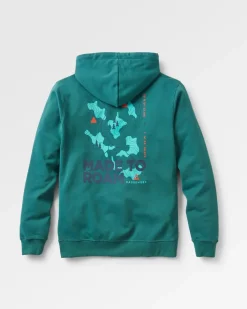 Hoodies & Sweatshirts|Best Sellers>Passenger Pace Recycled Cotton Hoodie Deep Ocean