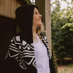 Knitwear|Best Sellers>Passenger Palumbo Hooded Cardigan Turbulence Grey