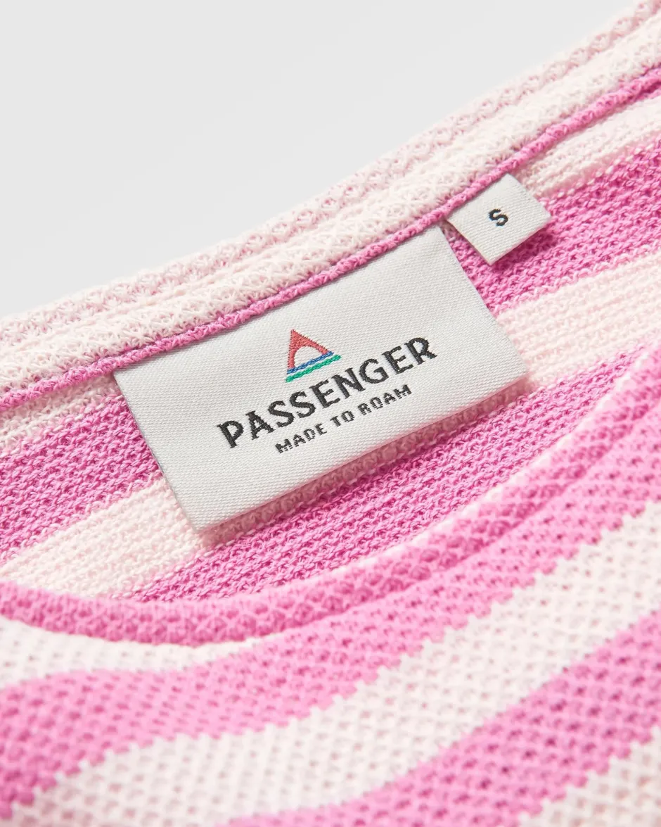 Tops & T-Shirts>Passenger Panorama Striped LS T-Shirt Mauve Haze Stripe