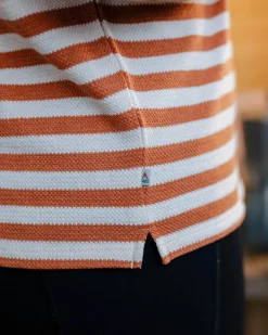 Tops & T-Shirts|Winter Road Trip Essentials>Passenger Panorama Striped LS T-Shirt Glazed Ginger