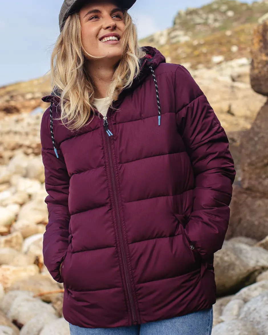 Insulated|Women's Outlet>Passenger Parks Recycled Insulated Jacket Windsor Wine