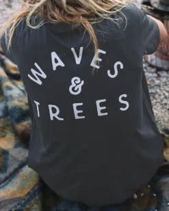 Tops & T-Shirts>Passenger Penida Recycled Cotton T-Shirt Faded Black