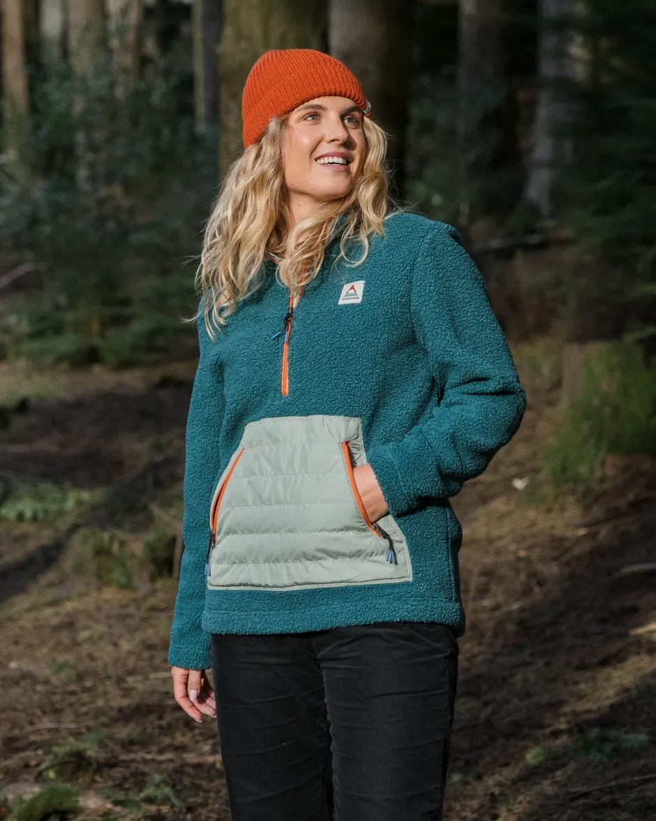 Fleece|Fleece>Passenger Perouse Recycled Polar-Lined Sherpa Fleece Mediterranean