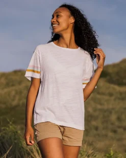 Tops & T-Shirts|Women's Outlet>Passenger Poinsettia Recycled Cotton T-Shirt White