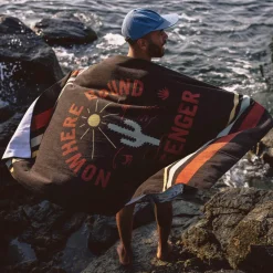 Towels>Floris van Bommel Portland Beach Recycled Towel Faded Black