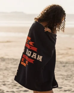 Accessories|Towels>Floris van Bommel Portland Beach Recycled Towel Deep Navy