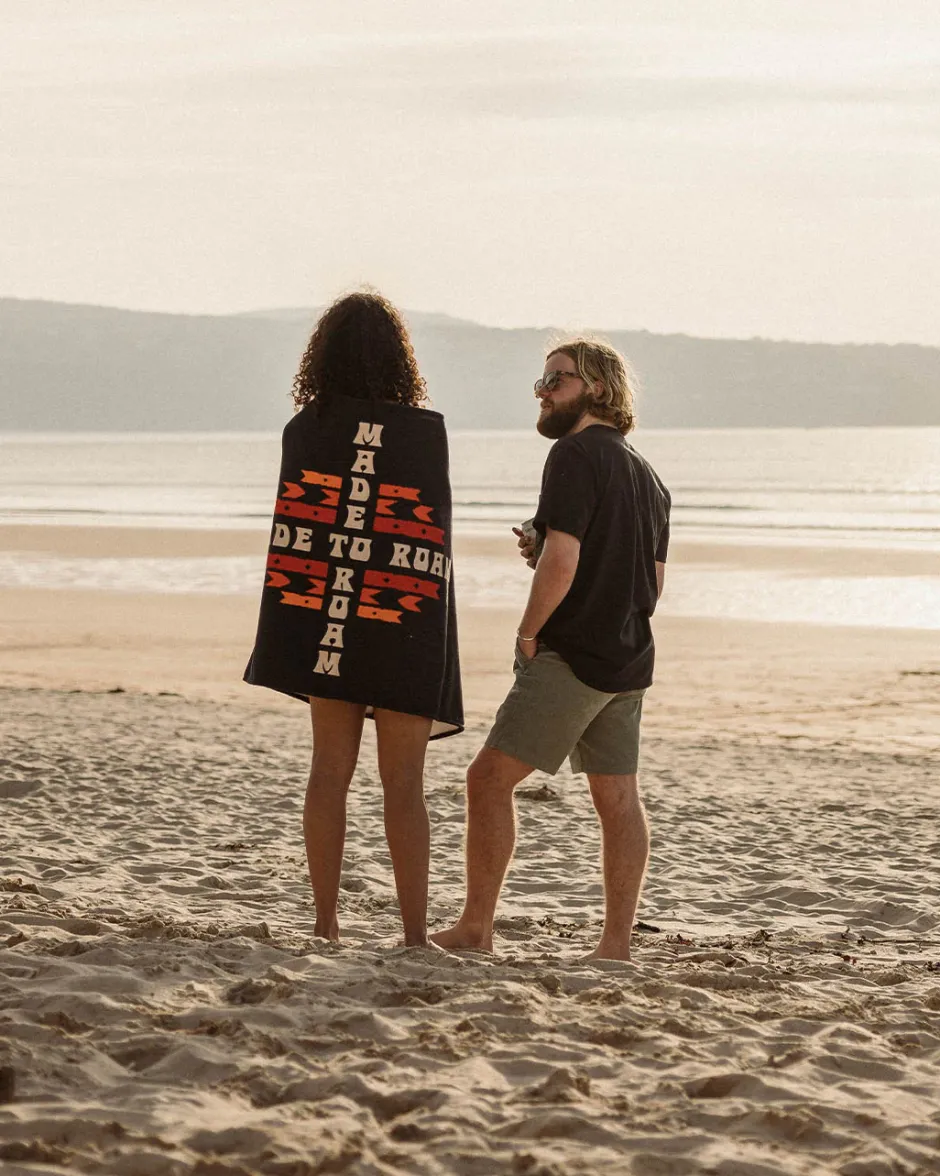 Accessories|Towels>Floris van Bommel Portland Beach Recycled Towel Deep Navy