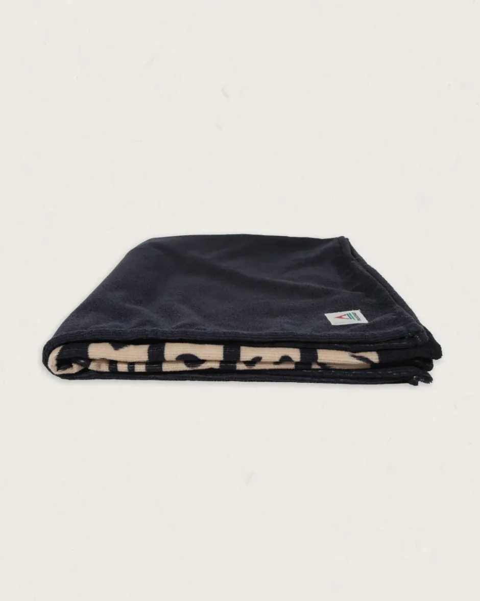 Accessories|Towels>Floris van Bommel Portland Beach Recycled Towel Deep Navy