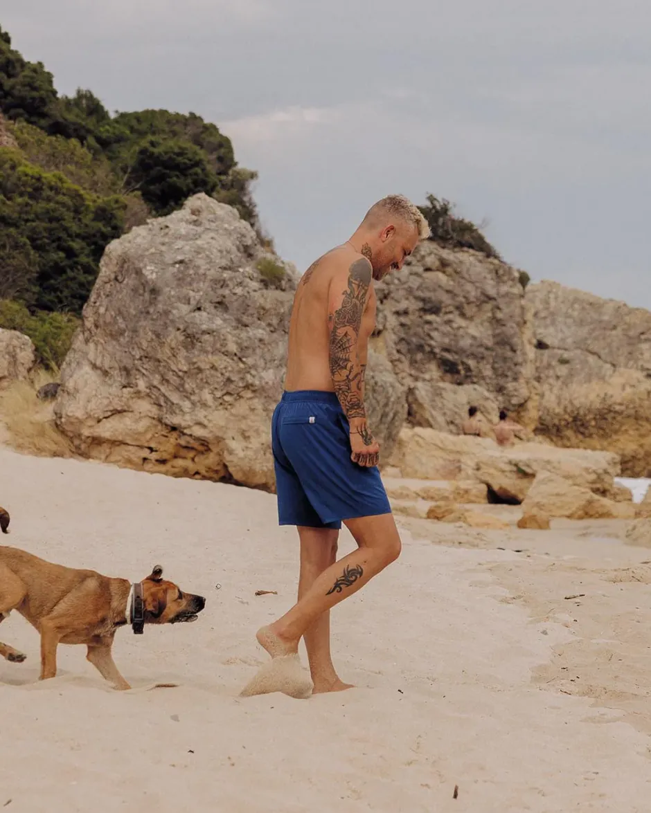 Surf Accessories|Surf Accessories>Floris van Bommel Porto Recycled All Purpose Swim Short True Blue