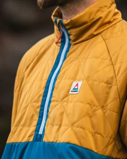 Activewear|Best Sellers>Floris van Bommel Pursue Recycled Thermore® Insulated Jacket Dusty Ochre/ Corsair Blue
