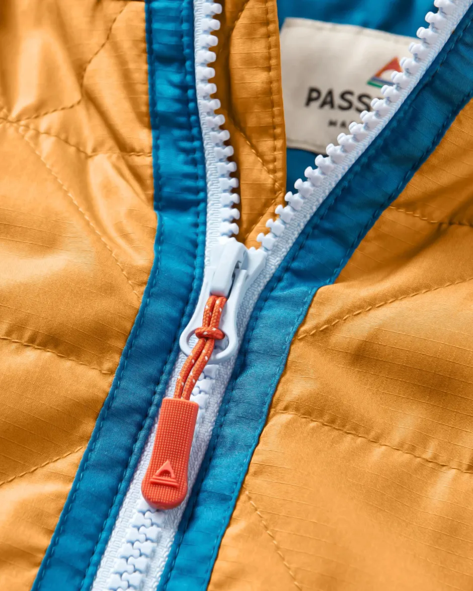 Activewear|Best Sellers>Floris van Bommel Pursue Recycled Thermore® Insulated Jacket Dusty Ochre/ Corsair Blue