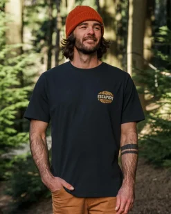 T-Shirts & Tank Tops|Men's Outlet>Passenger Reconnect Recycled Cotton T-Shirt Black