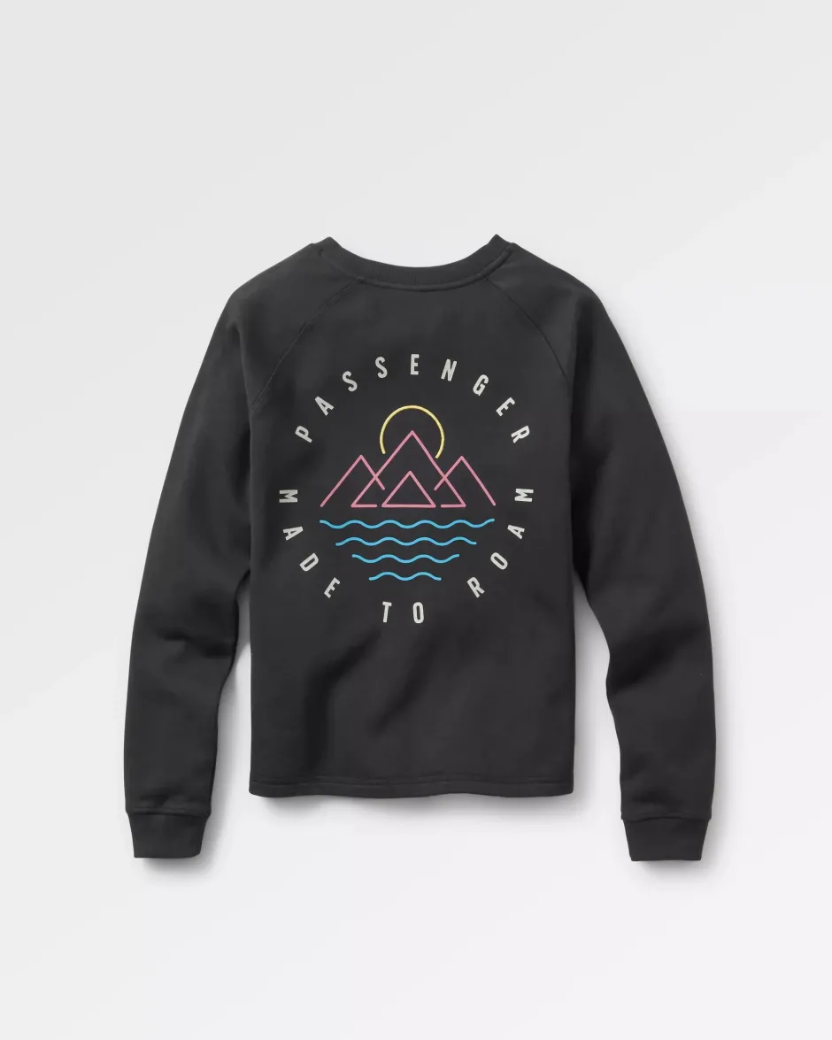 Hoodies & Sweatshirts>Passenger Remote Recycled Cotton Sweatshirt Black
