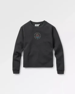 Hoodies & Sweatshirts>Passenger Remote Recycled Cotton Sweatshirt Black