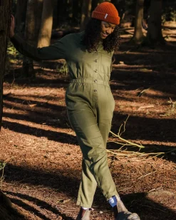 Jumpsuits & Playsuits|Dungarees & Pants>Passenger Resonate Organic Cotton Boiler Suit Khaki
