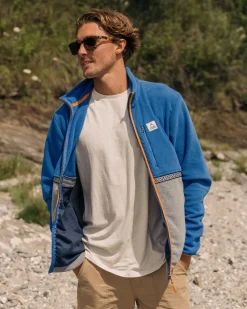 Fleece|Fleece>Passenger Ridge Full Zip Recycled Polar Fleece True Blue/Grey Marl