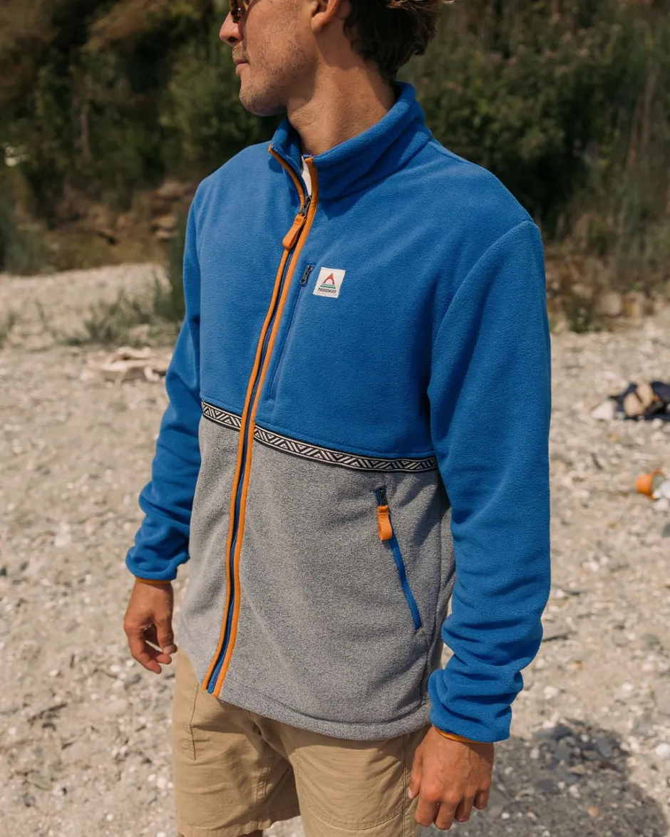 Fleece|Fleece>Passenger Ridge Full Zip Recycled Polar Fleece True Blue/Grey Marl