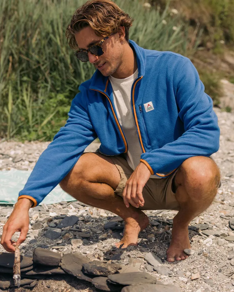 Fleece|Fleece>Passenger Ridge Full Zip Recycled Polar Fleece True Blue/Grey Marl
